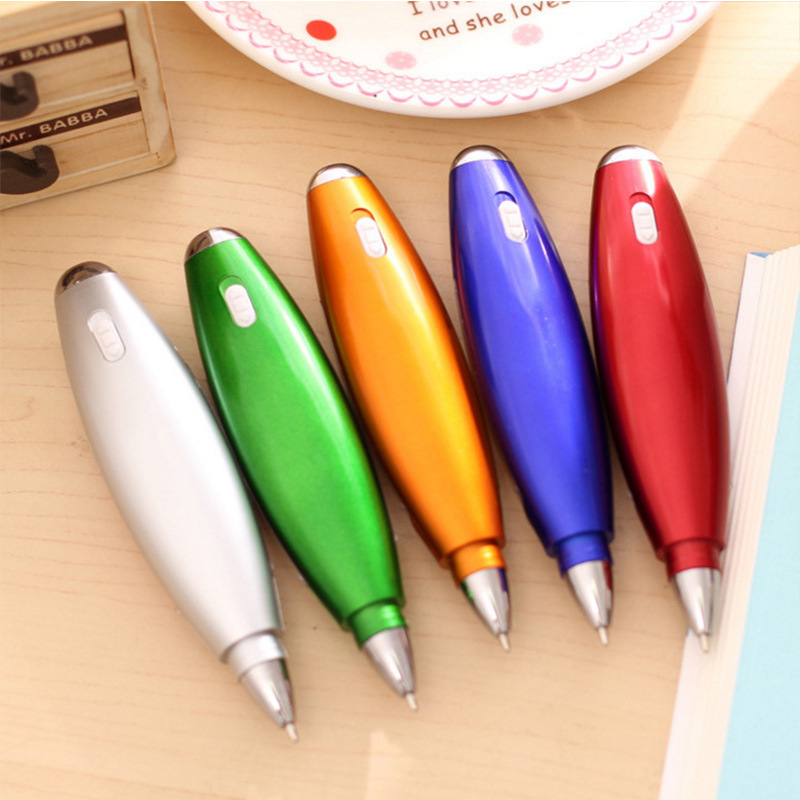 Student prizes multi-functional creative ballpoint pen lanyard note paper LED light pen portable advertising pen custom wholesale