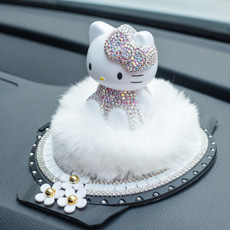 Katie car perfume seat perfume table cat car ornaments car perfume drill interior accessories KT center console