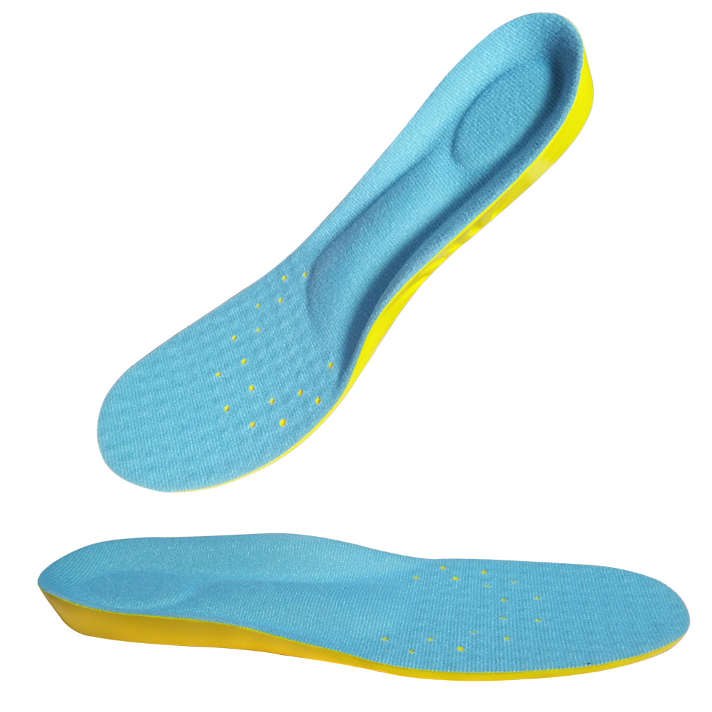 New PU leisure deodorant breathable sports insole factory direct insole wholesale comfortable shock absorption padded pad