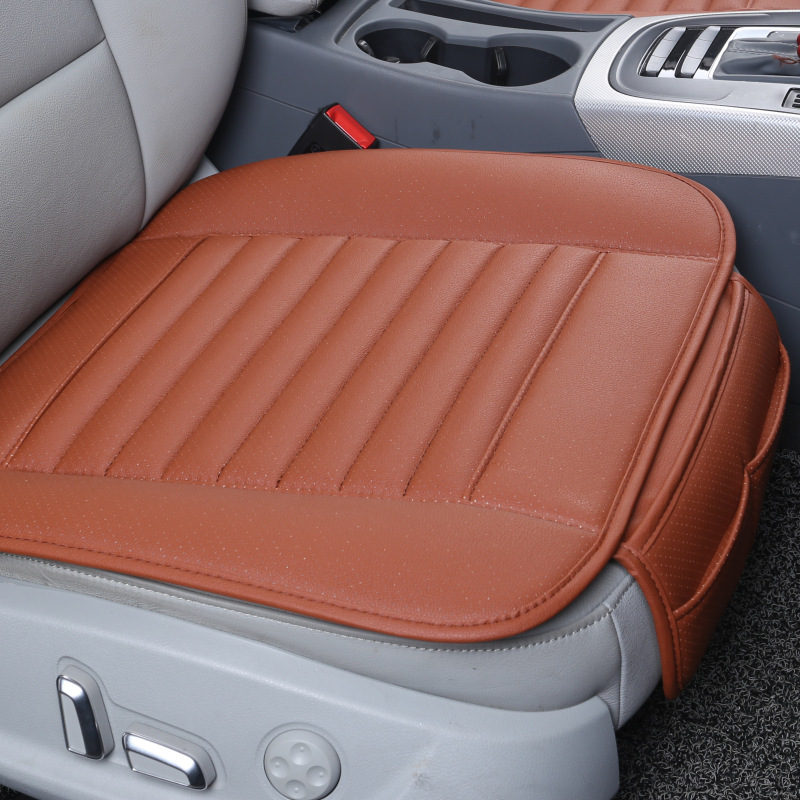 Independent station cross-border e-commerce hot-selling car cushion without backrest three-piece single-piece bamboo charcoal cushion pu four-season Universal