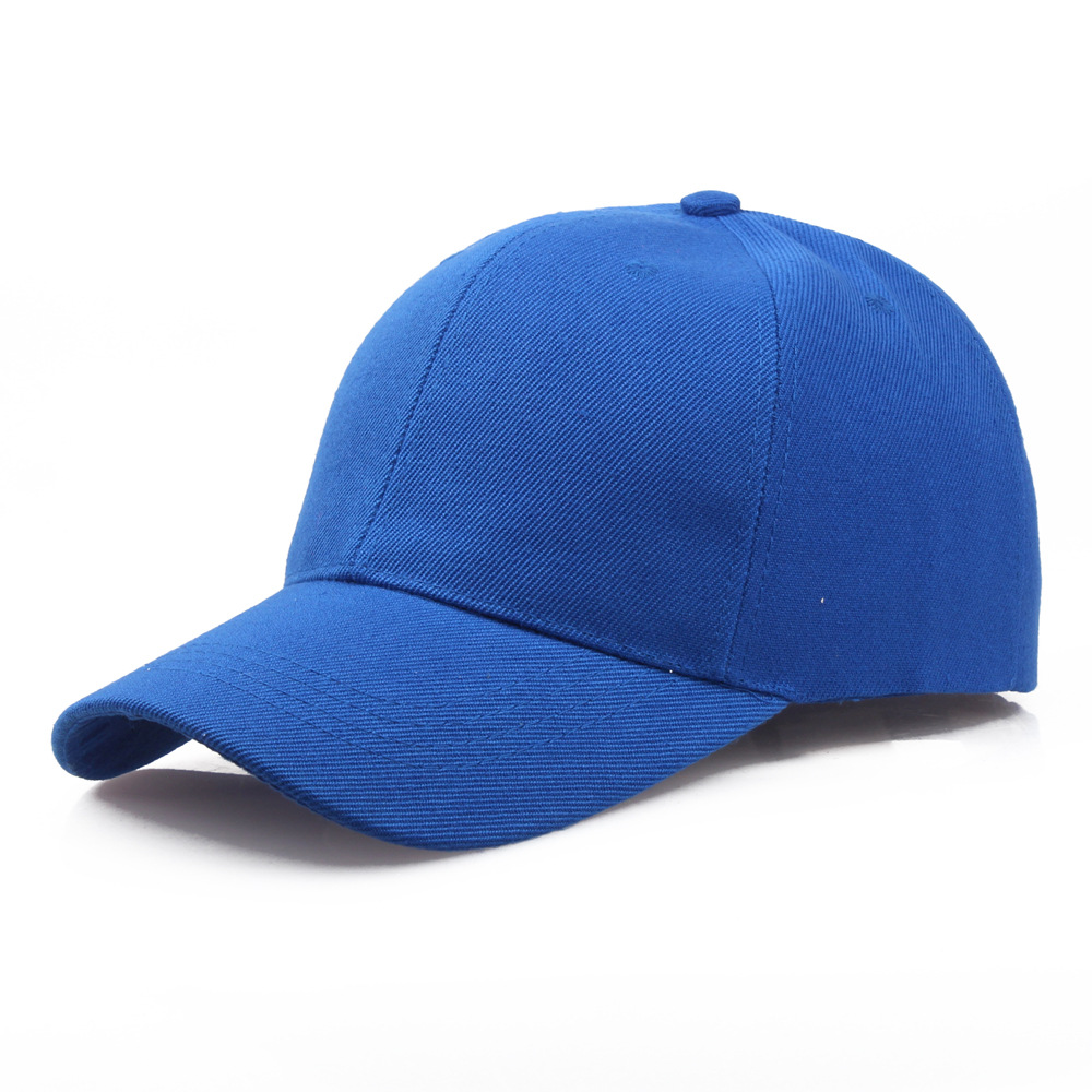 Spot wholesale cotton thick solid color blank cap hat work cap advertising cap baseball cap Korean tide