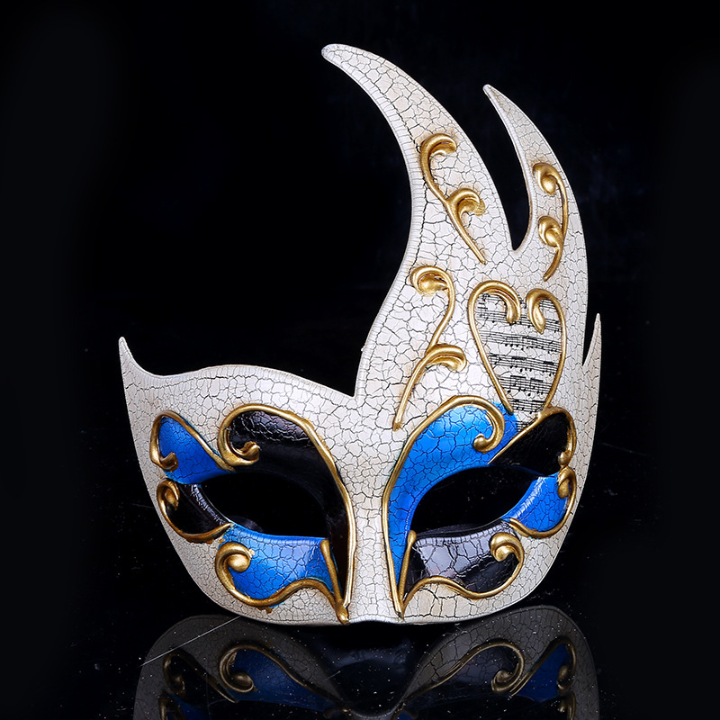 Amazon Exclusive Flame-Shaped Cracked Men's and Women's Masks for Parties, Celebrations, and Performances - Direct Manufacturer Supply