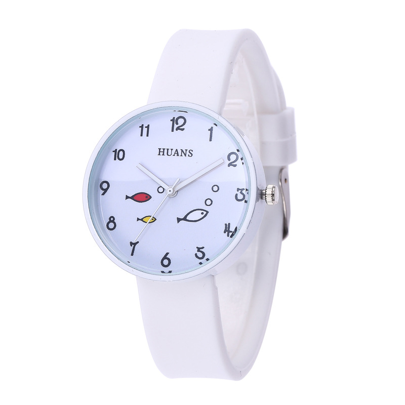 HUANS Watch 2020 New Girls Korean Simple Small Fresh Silicone Watch Student Children's Quartz Watch