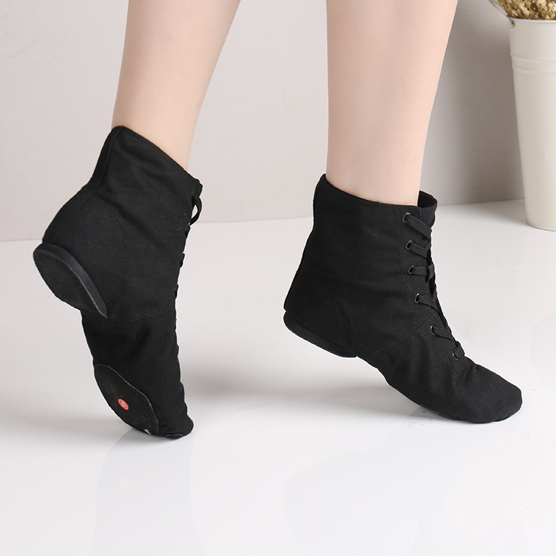 Dance shoes adult children ballet shoes flat high top jazz boots soft bottom exercise shoes women cat claw dance shoes wholesale