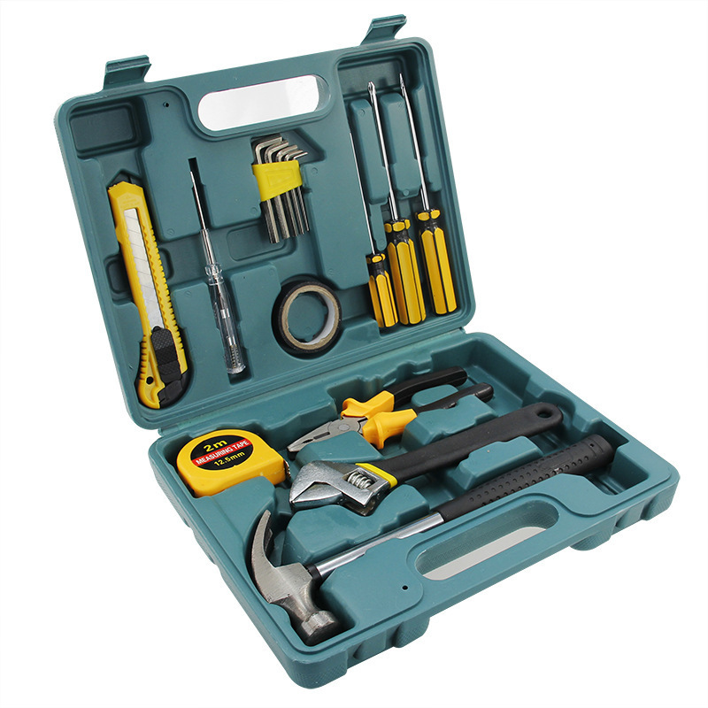 Practical car household toolbox set 8-piece 9-piece 12-piece 16-piece vice wrench screwdriver combination