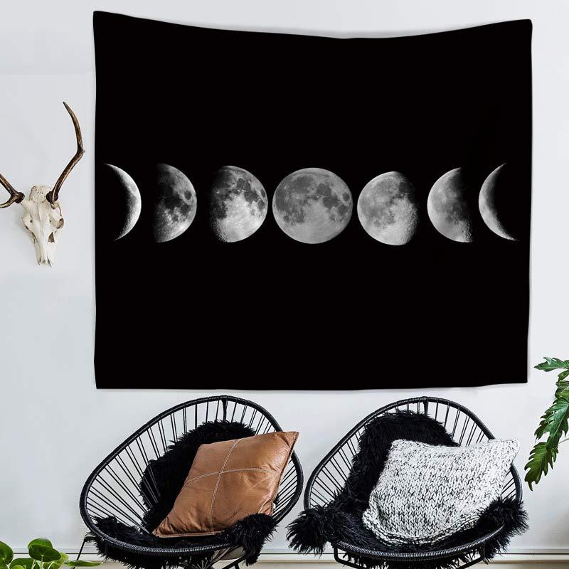2017 factory direct cross-border new HD lunar eclipse moon multi-function tapestry wall hanging beach towel