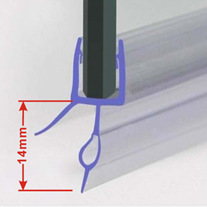 Export Hot Sale Bathroom Pieces Glass Door Lower Water Retaining Strip Shower Room Double Soft Edge Water Retaining Strip Bubble Sealing Strip