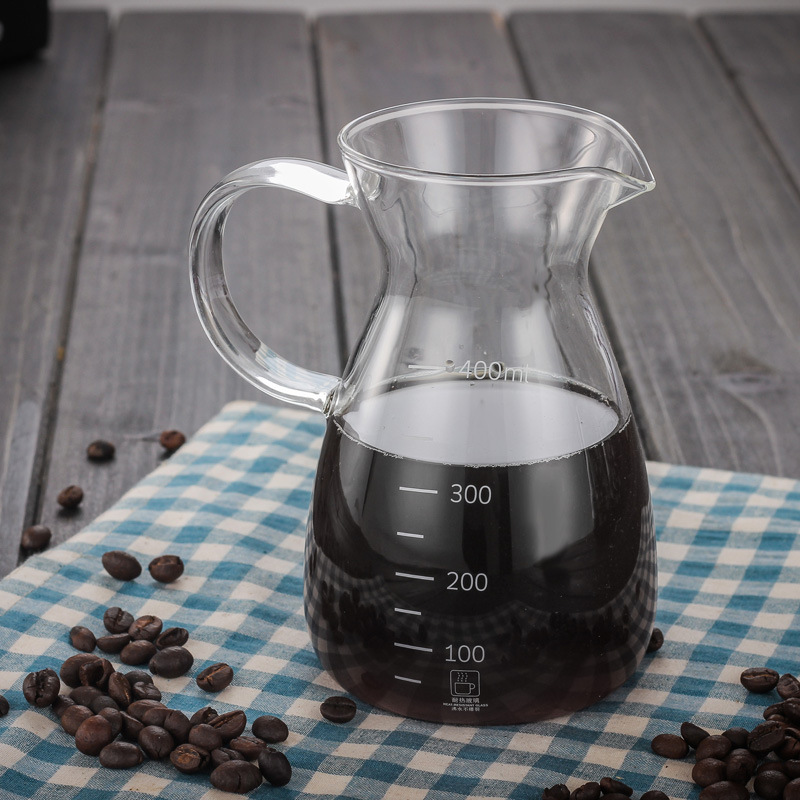 Wholesale Glass Coffee Pot Coffee Sharing Pot Coffee Maker Household Hand-made Glass Sharing Pot Ice Drop Coffee Pot