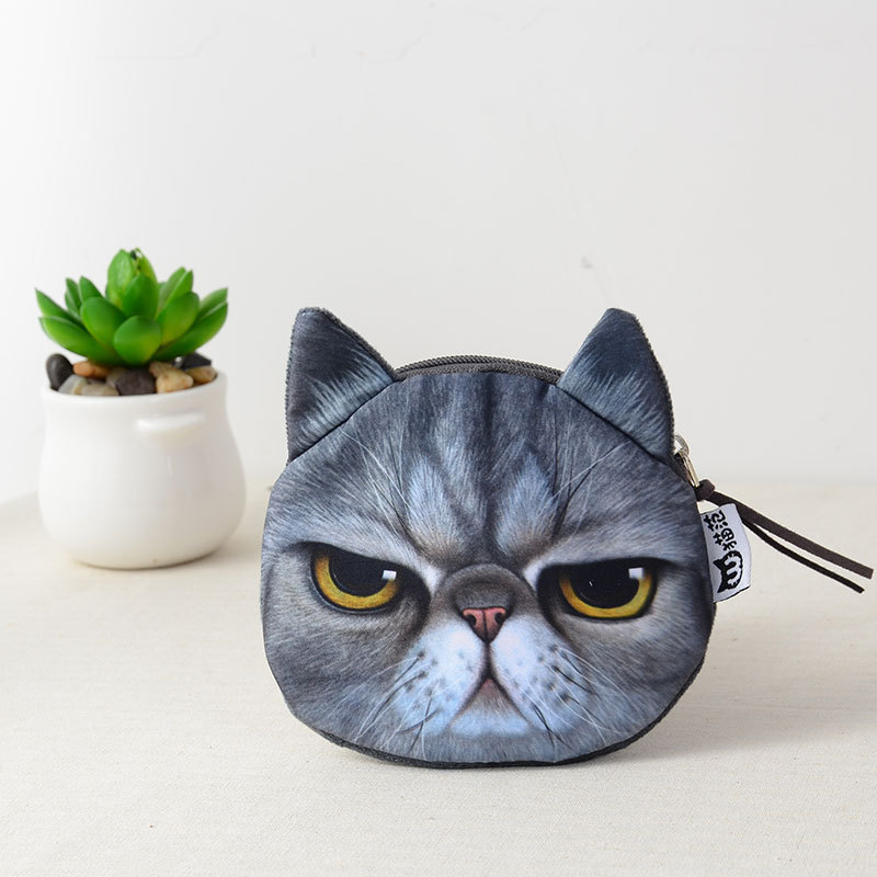 Ten yuan store supply a generation of cat cute small change purse cat cartoon small gift change purse