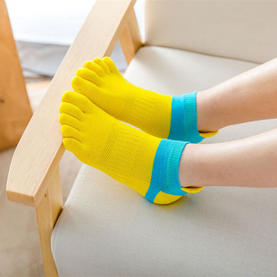 Women's Short Cotton Five Toe socks Spring Summer Autumn Cotton Mesh Heel Protection Thin Sports Running socks