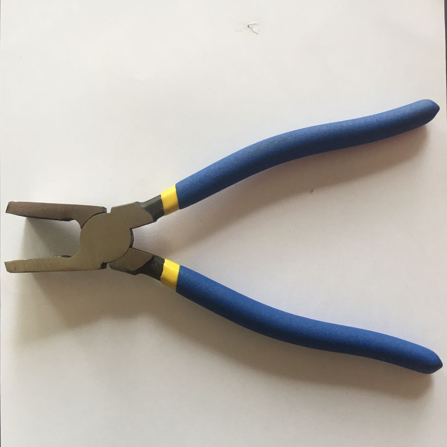8 inch glass pliers hardware tools flat pliers plastic glass trimming pliers open pliers three-point type