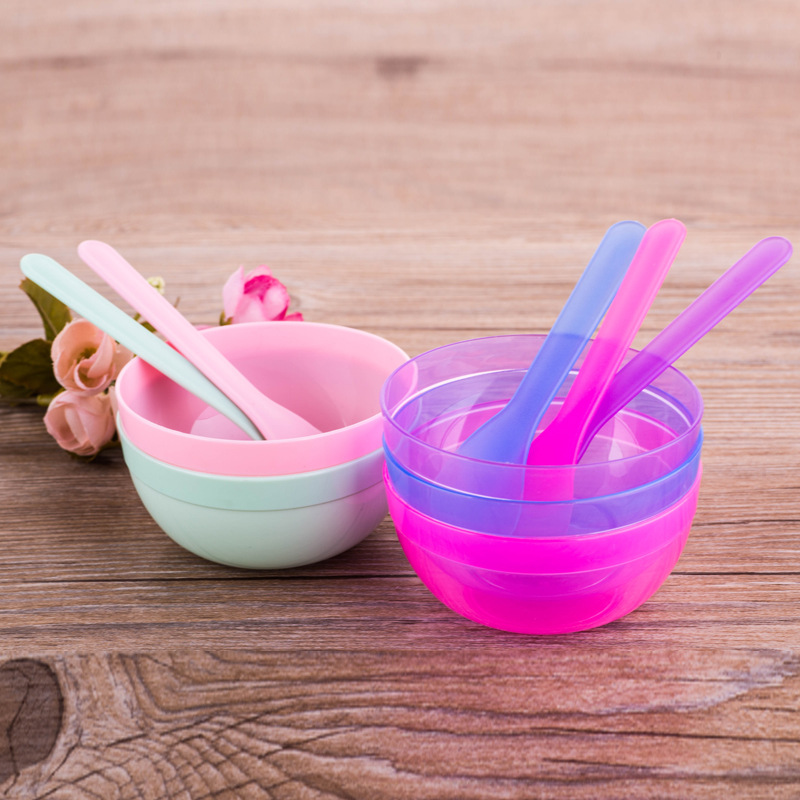 Free Shipping Multi-color Optional DIY Masking Bowl Beauty Makeup Tools Masking Bowl Set Two-piece Set