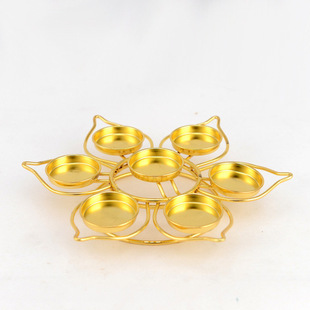 Lotus seven-star lamp butter lamp holder lamp holder lamp Diwali festival cross-border supply lamp holder wholesale generation