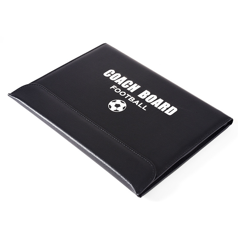 Football Tactical Board 2.5 Folding Coach Board Leather Teaching Board Color Folding Magnetic Game Exercise Command Board