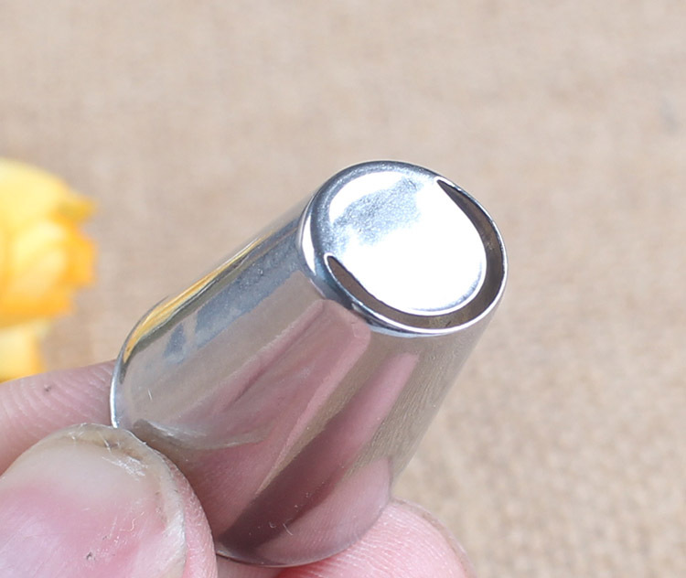 401# Half Moon Tulip cream pastry nozzle inside and outside seamless 304 stainless steel baking DIY tool small size