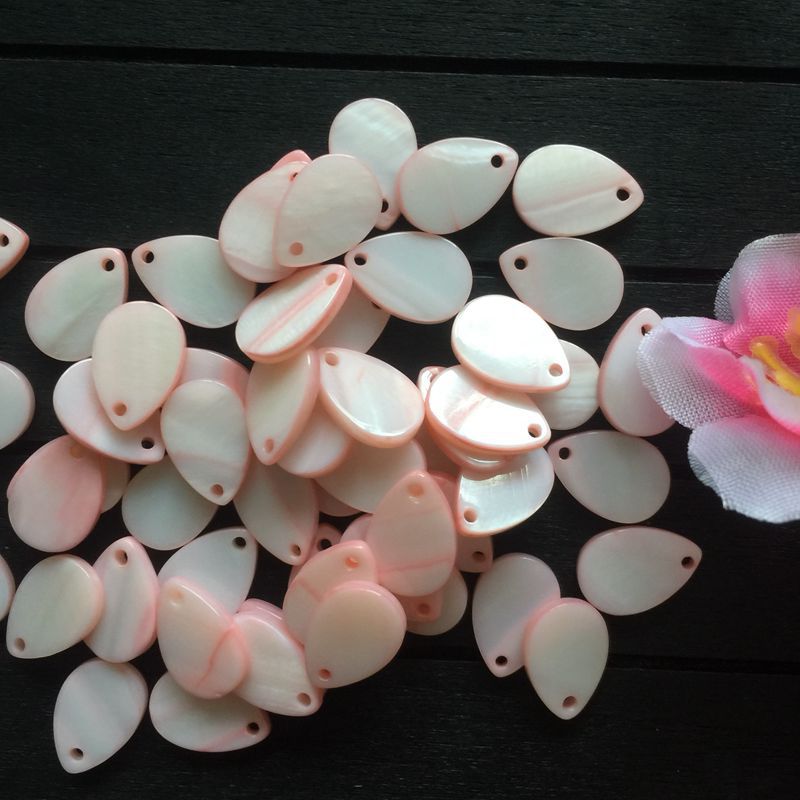 Freshwater Shell water droplets 9x 13mm earrings hairpin step loose beads Hanfu handmade accessories factory outlet