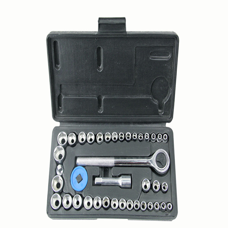 40-piece sleeve set auto repair sleeve set socket wrench on-board tool box machine repair telecommunication tool set