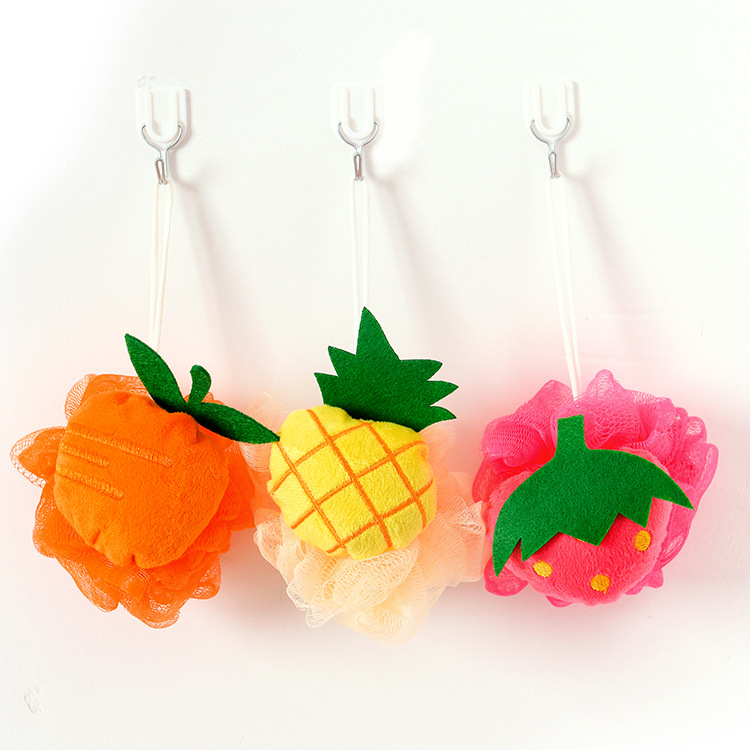 F311 Fruit Shape Bath Bath Ball Bath Flower Bath Soft Large Foaming Ball Bath Exfoliating Bath