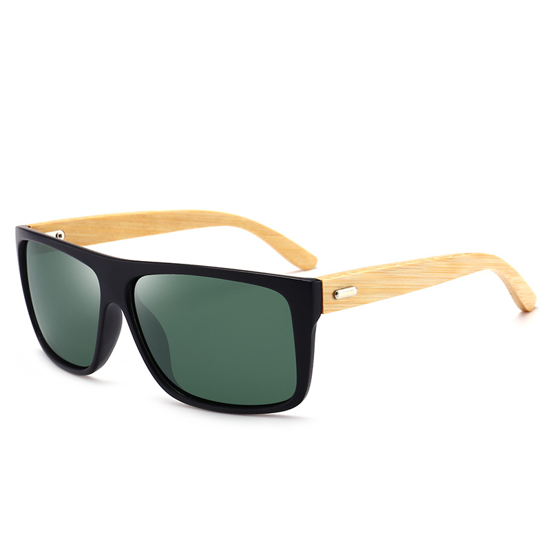 European and American new fashion sunglasses men's classic trendy sunglasses bamboo leg bamboo leg glasses factory wholesale PC