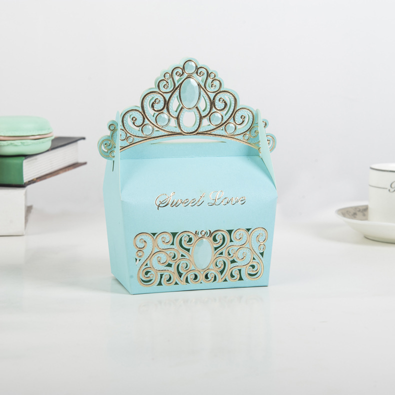 European Crown paper candy box creative wedding celebration candy box wedding candy box manufacturers wholesale custom