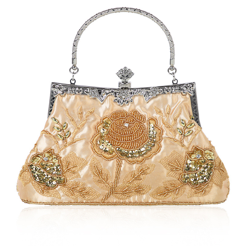Foreign trade hot selling wholesale hot selling vintage handmade beaded bag socialite evening bag chic festive bridal bag cheongsam bag