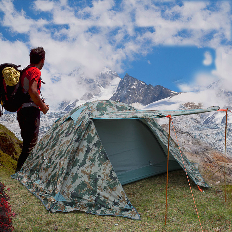 Feituo Camping Camping Tent Outdoor 2-person 34-person Double-layer Aluminum Pole Windproof Rainproof Snow Skirt Field Tent