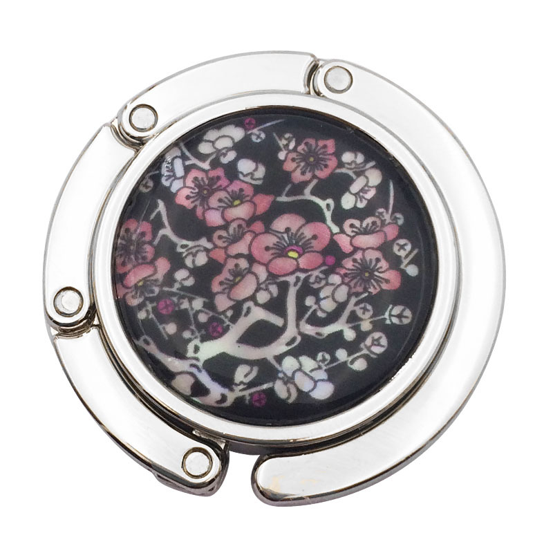 Spot Creative Imitation shell Peacock hanging hook hot creative round hanging bag machine table folding portable hook hook