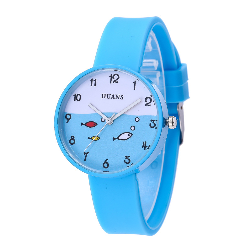 HUANS Watch 2020 New Girls Korean Simple Small Fresh Silicone Watch Student Children's Quartz Watch