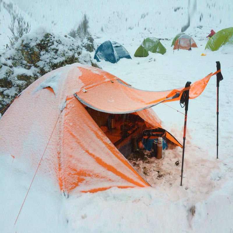 Feituo Camping Camping Tent Outdoor 2-person 34-person Double-layer Aluminum Pole Windproof Rainproof Snow Skirt Field Tent