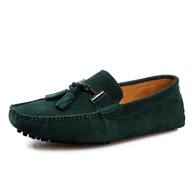 Wholesale new leather shoes Bean shoes men's shoes spring and summer tide shoes men's casual driving shoes factory direct sales