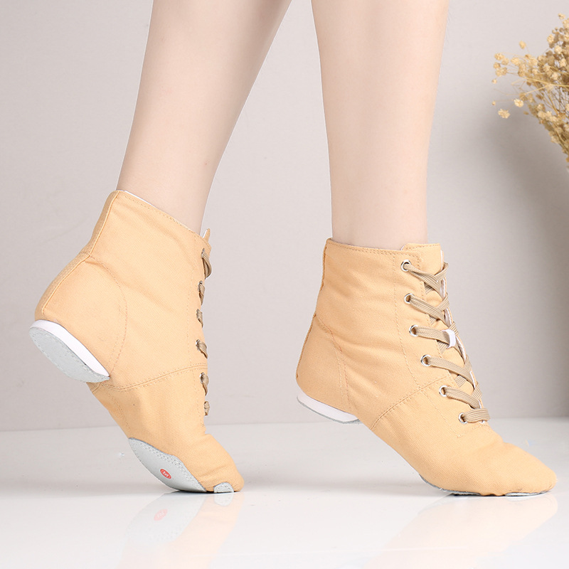 Dance shoes adult children ballet shoes flat high top jazz boots soft bottom exercise shoes women cat claw dance shoes wholesale