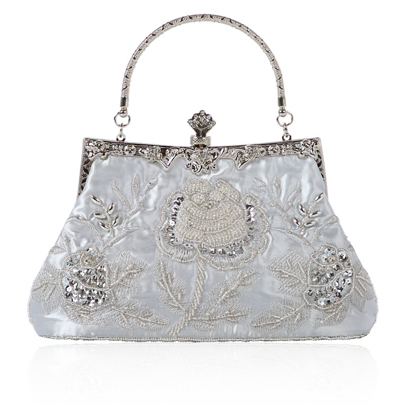 Foreign trade hot selling wholesale hot selling vintage handmade beaded bag socialite evening bag chic festive bridal bag cheongsam bag