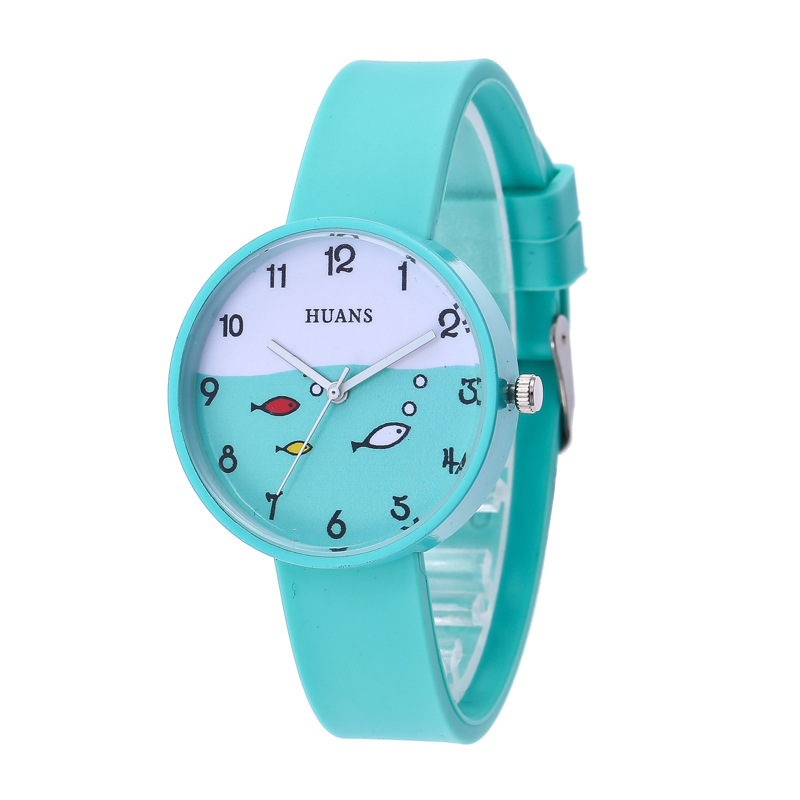 HUANS Watch 2020 New Girls Korean Simple Small Fresh Silicone Watch Student Children's Quartz Watch