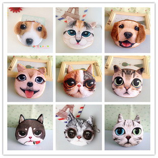 Cross-border cat coin purse cat dog money bag cute cartoon gift coin bag card bag key bag headset