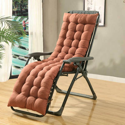 Factory wholesale thick tatami double-sided sanding solid color recliner cushion bay window rocking chair cushion