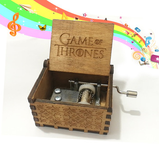 Handmade Classical Music Box Hand-operated Wooden Music Box Children's Birthday Gift Wooden Crafts