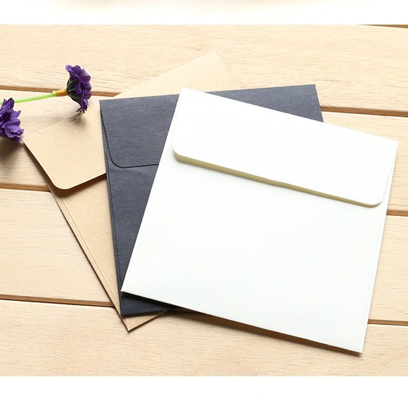 Square Mini small envelope membership card can be fixed storage envelope printing your Kraft paper card envelope stationery