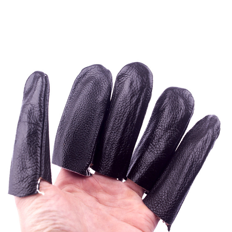 A large number of wholesale manufacturers direct supply of protective finger cover cowhide diy leather art finger protection cover finger protection head cover