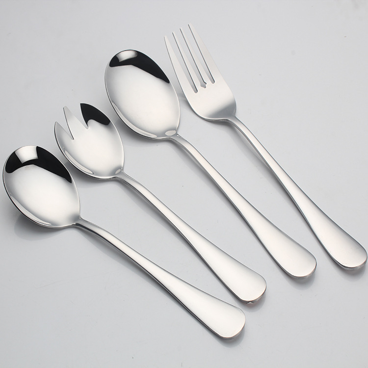 1010ステンレスホテル洋食ステーキナイフフォークスプーン公共スプーン食器セットロゴ卸売り|undefined