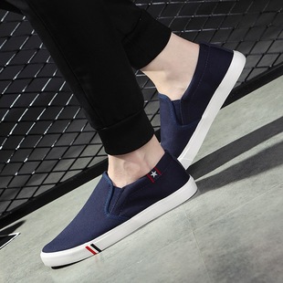 Factory wholesale summer men's canvas shoes three vulcanized men's shoes Korean white shoes casual student shoes tide 6601