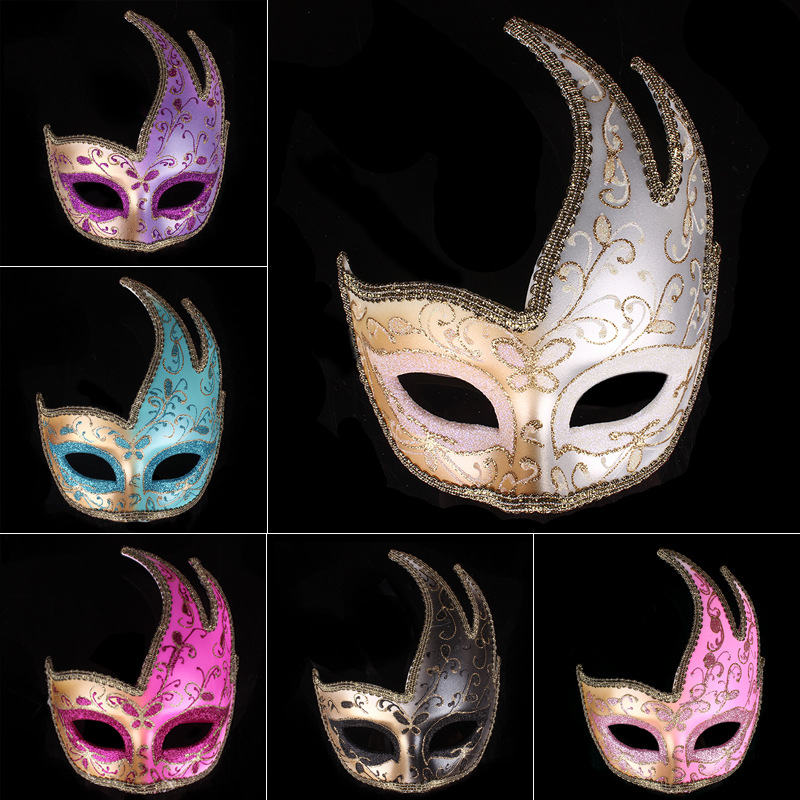 Cross-border exclusive supplier wholesale high-end costume party face masks for beauty bars, Halloween masks with personalization.