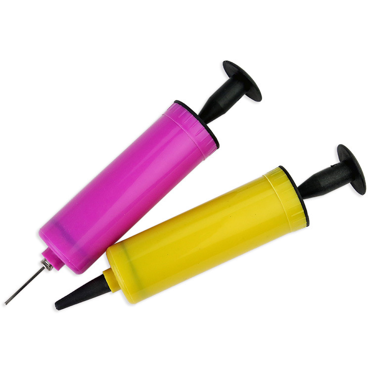 Hand push inflator manual plastic inflator portable balloon inflator toy watermelon ball inflator