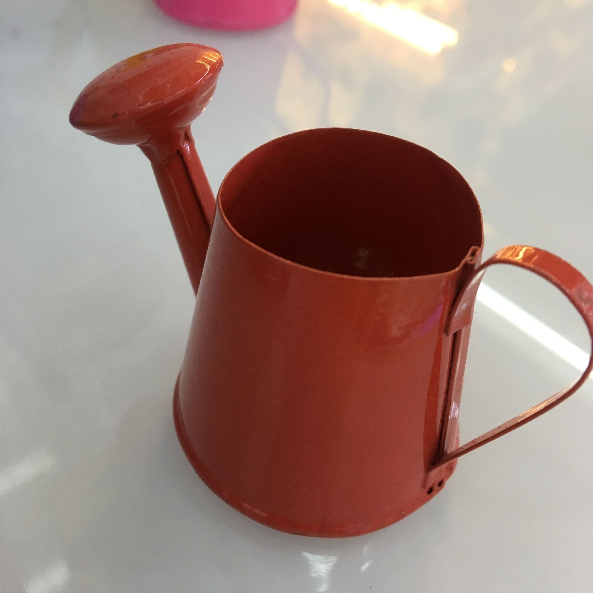 Color mini ultra-small watering kettle iron flower household decorative keg spot supply