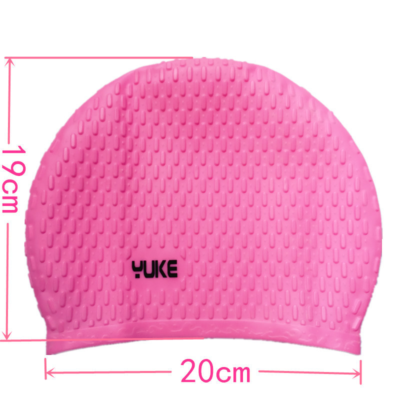 Yuke silicone swimming cap adult waterproof men's and women's swimming cap ear protection water drop cap cross-border wholesale