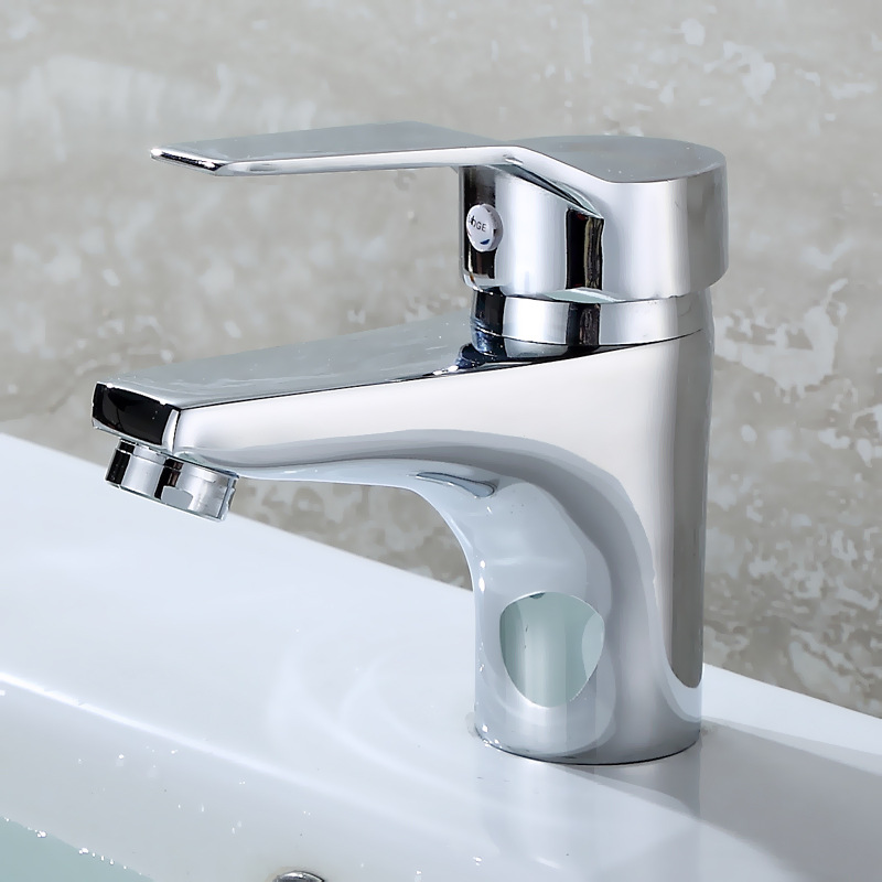 Basin Hot and Cold Faucet Single Hole Bathroom Cabinet Bathroom Room Wash-washing Basin Counter Basin Wash Basin Household Faucet