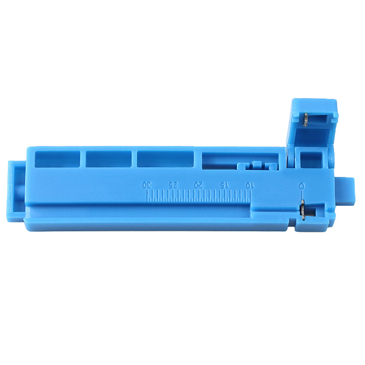 Two-in-one optical fiber cutting knife fixed length peeling device leather cable clamp leather cable fixed length device optical fiber fixed length