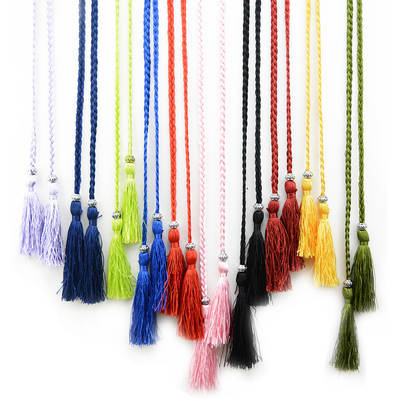 Woven Tassel Belt Thin Women's Belt Korean Bow Rope Skirt Knot Decoration Waist Chain Waist Rope Student