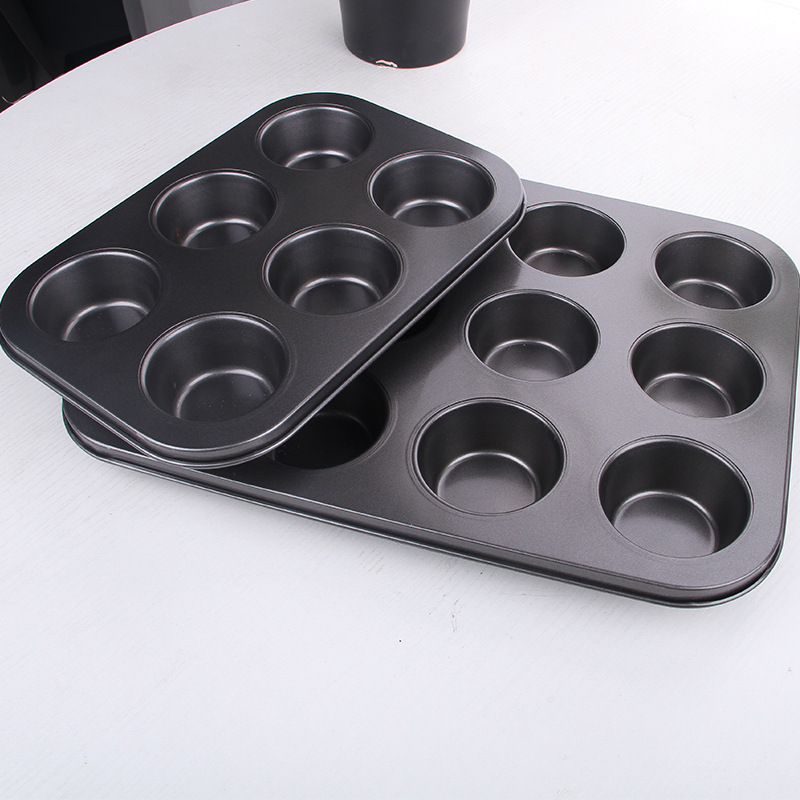 Factory direct supply 6 non-stick cake mold egg tart mold cake mold DIY cheese cake template baking tools