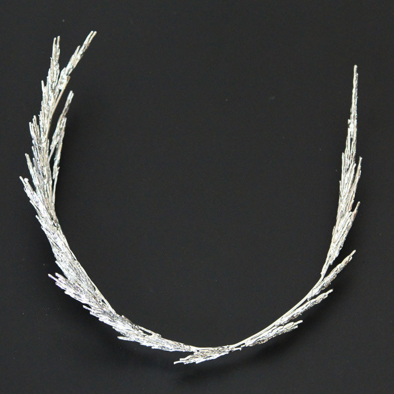 Chinese Bride Headwear Ancient Costume Exquisite Leaves Alloy Hair Comb Wholesale Wedding Big Crown Children Princess Accessories