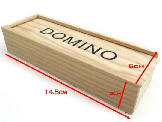 Foreign trade hot 28 pieces black dominoes wooden boxed black dominoes wooden board game teaching aids